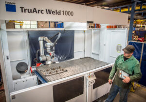 Jones Metal Inc TruArc welding system and robotic welding employee